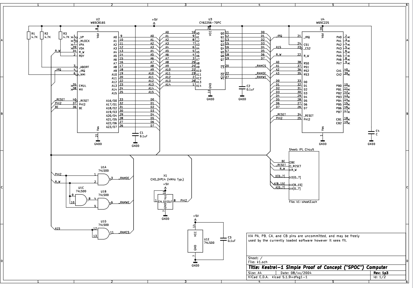 Schematic of Kestrel-1/ForthBox from 2004.